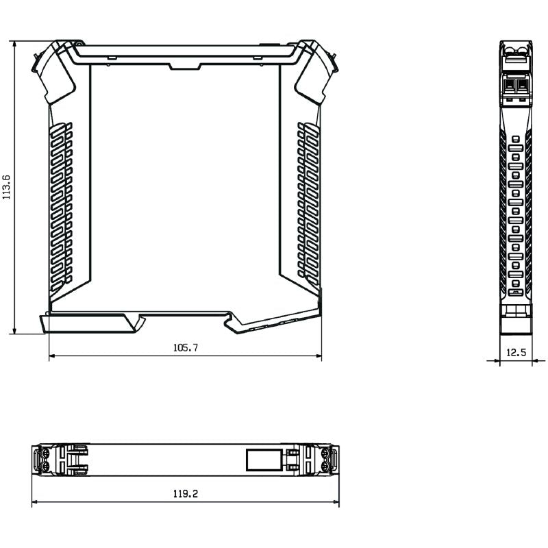 7760054121 - Single-Channel Analog Isolator with Galvanic Isolation