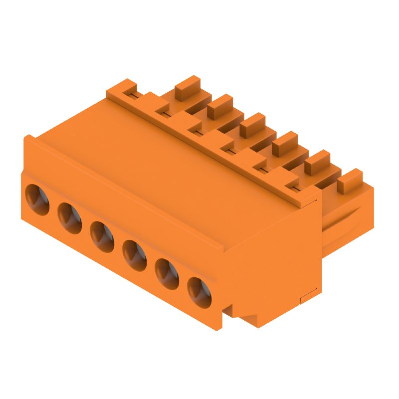 1940230000 - 3.81mm 6-Pole PCB Connector with 270° Clamping Direction  (Pack of 50)