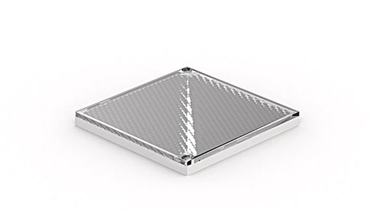 RQ100BA - Durable 100mm Reflector with Fixing Holes and IP67 Rating