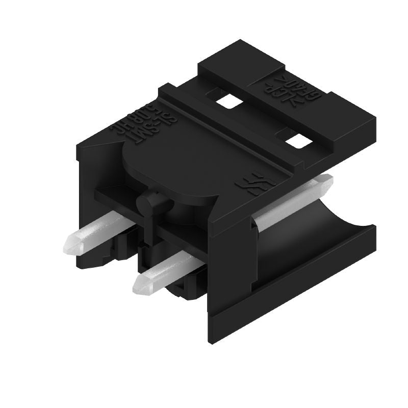 1837980000 - 5.08mm Male Header Connector, 2 Poles, 180° Orientation, Black  (Pack of 100)