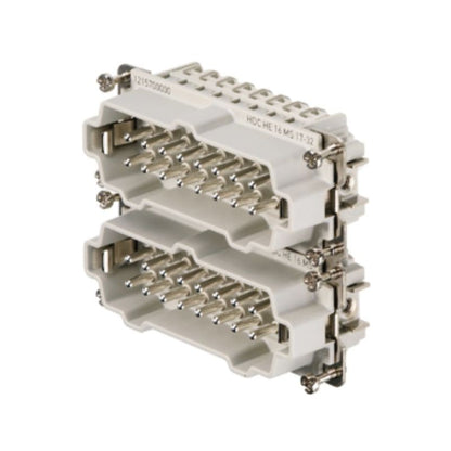 1215700000 - 16-Pole Male Connector Insert, 500V, Compact Design