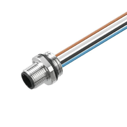 1861110000 - 0.5m M12 Connector with 8 Poles and M16 Mounting Thread