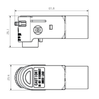 2905370000 - RoHS Compliant PA 66 Female Connector, 8mm Contacts, 50mm² Rating  (Pack of 5)