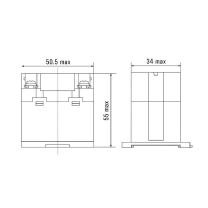 1219570000 - 110V DC Relay Module, 25A Rating, AgSnO Contacts  (Pack of 10)