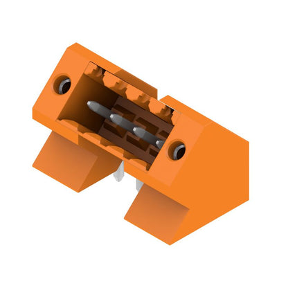 1643350000 - 4-Pole 3.5mm PCB Connector with 135° Elbow, Tinned Orange  (Pack of 84)