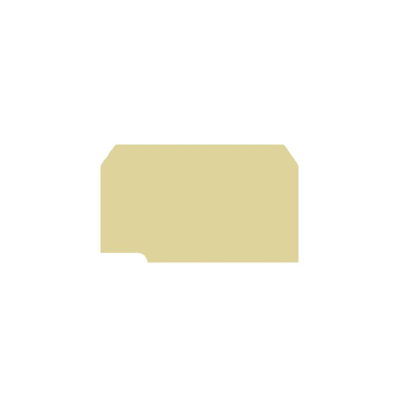 0211360000 - Beige PA 66 Terminal End Plate, 42mm Height  (Pack of 20)