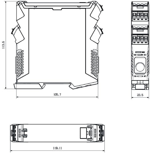 1510440000 - 60A AC/DC Current Monitor with Relay Output