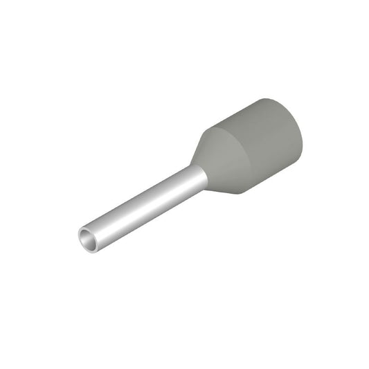 9028580000 - Standard Grey Wire-End Ferrule with Plastic Collar  (Pack of 500)