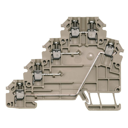 1784120000 - 1.5 mm² Dark Beige Terminal, 17.5 A, 6 Connections  (Pack of 50)