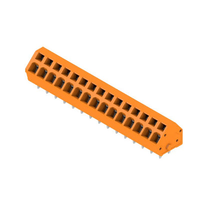 1960160000 - 5mm Pitch 15-Pole Orange Terminal with 3.5mm Solder Pins  (Pack of 100)