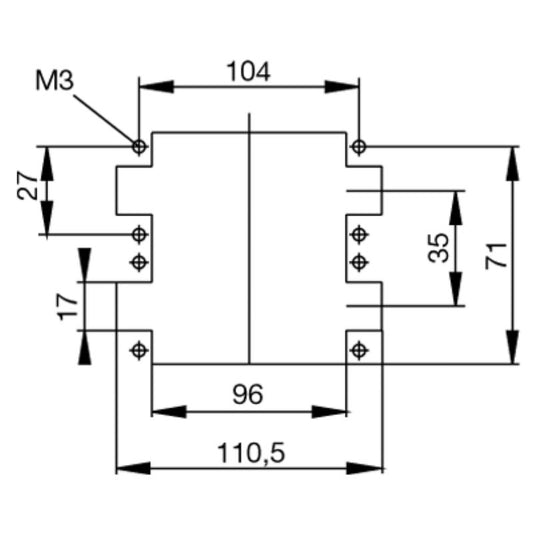 1651210000 - 108-Pole Copper Alloy Male Connector, 250V, 10A