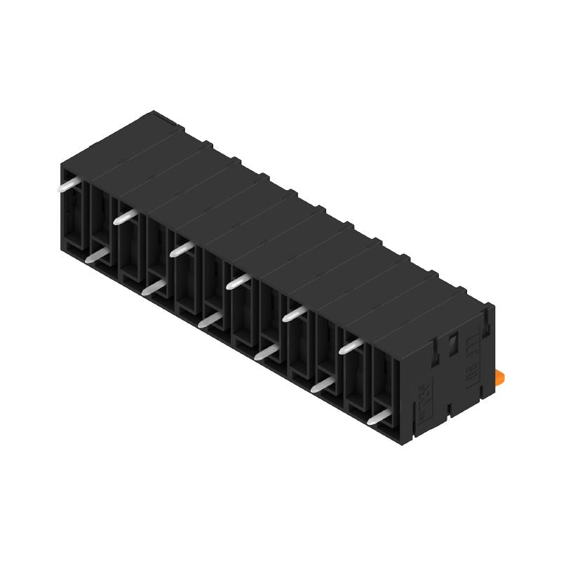 2472180000 - 12-Pole 7.50mm PCB Terminal, 90-Degree Solder Connection, Black Finish  (Pack of 20)