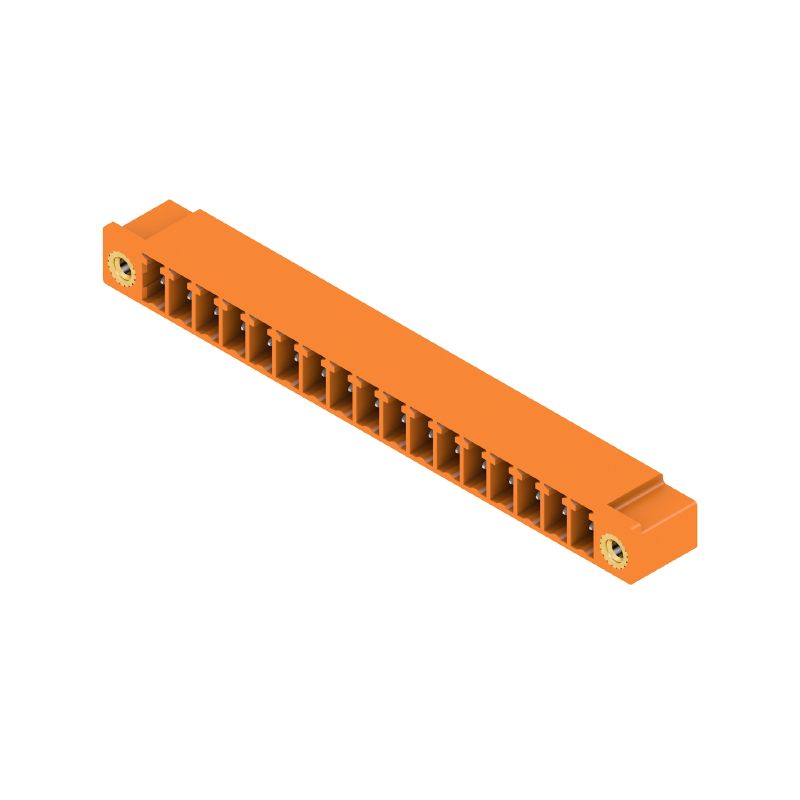 1942600000 - 17-Pole Orange PCB Connector, 3.81mm Pitch, THT Solder  (Pack of 24)