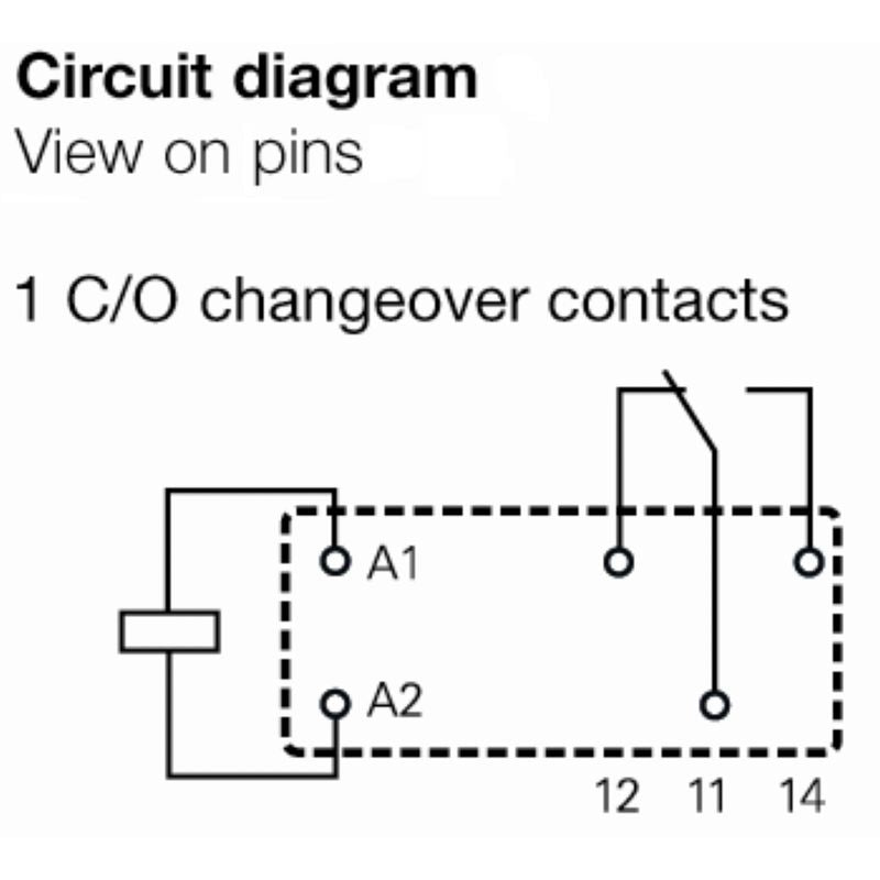 8693190000 - 12V DC 12A Relay with CO Contact, Plug-in Connection  (Pack of 20)