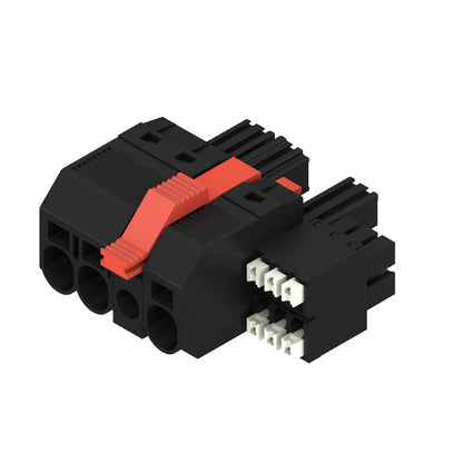 1081720000 - 3-Pole PCB Female Connector, 180° Orientation, Push-In Design  (Pack of 35)