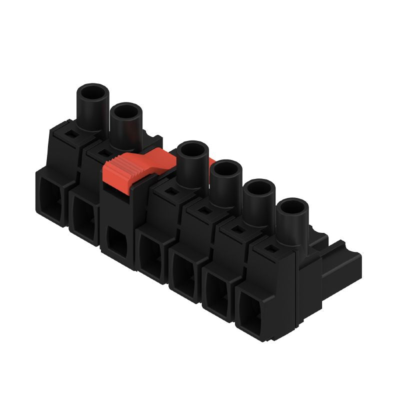1398900000 - 7.62mm Female 6-Pole PCB Connector, 180° Angle  (Pack of 25)