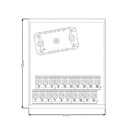 1480750000 - 60mm Interface Connector for LP2N 5.08mm Applications