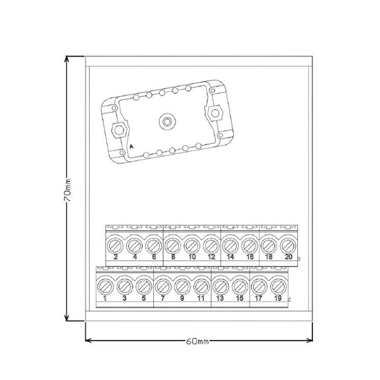 1480750000 - 60mm Interface Connector for LP2N 5.08mm Applications