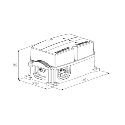 1025060000 - IP65 Rated 3-Phase Power Distribution Box with IDC Fuses
