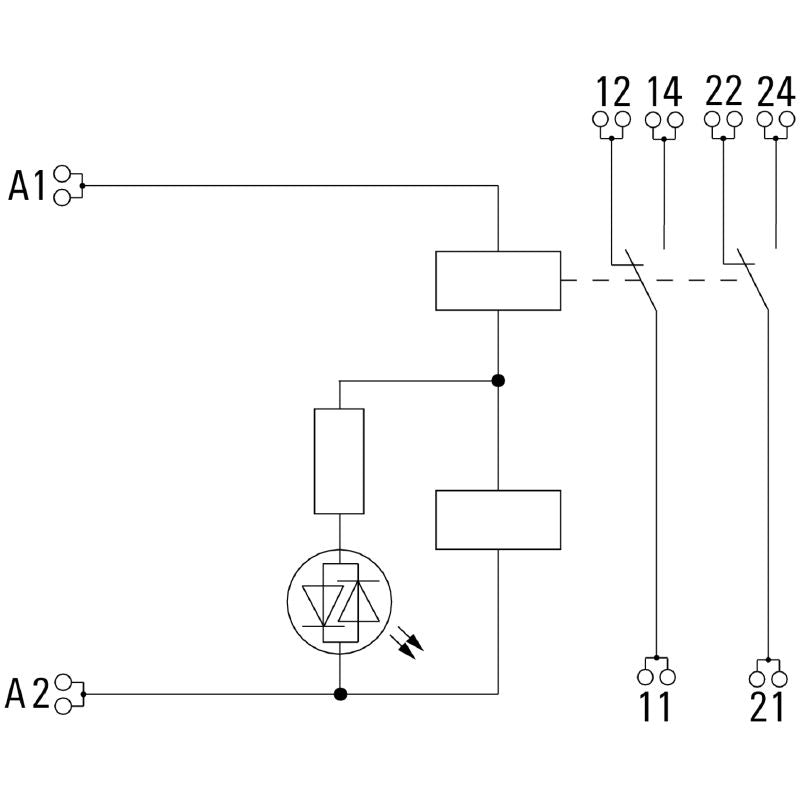 2576290000 - D-SERIES 115V AC Relay Module with Dual CO Contacts  (Pack of 10)