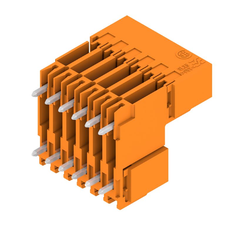 1641130000 - 3.50mm THT Male Header Connector, 12 Poles, Orange  (Pack of 50)