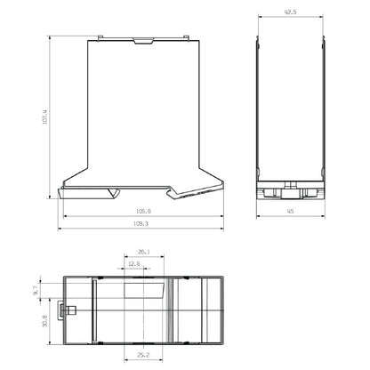 1413770000 - Stylish B BUS GGY/BK with Modern Design  (Pack of 6)