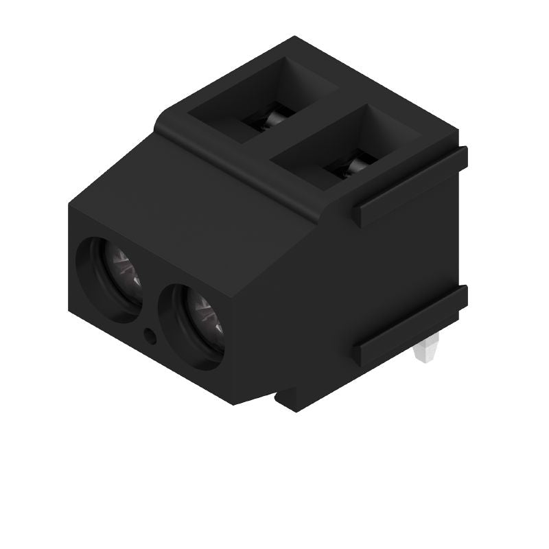 1715270000 - 5mm Circuit Board Terminal 2-Pole 180° Angle, Black  (Pack of 500)