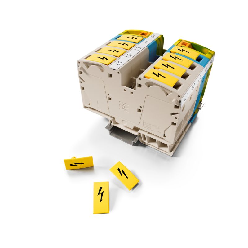 2635600000 - Yellow A-Series Terminal Marker, 23.5 x 12mm, ROHS Certified  (Pack of 40)