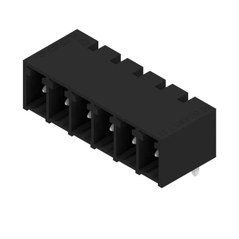 1862880000 - 3.81mm 6-Pole Black PCB Connector with 90° Elbow  (Pack of 400)