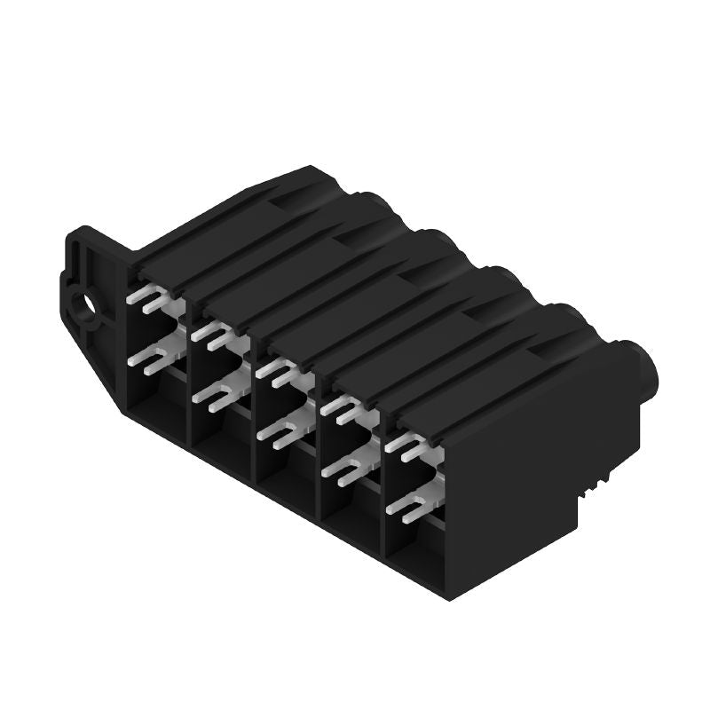 1386370000 - 15mm Black PCB Terminal, 5 Poles, 4.5mm Pins  (Pack of 12)