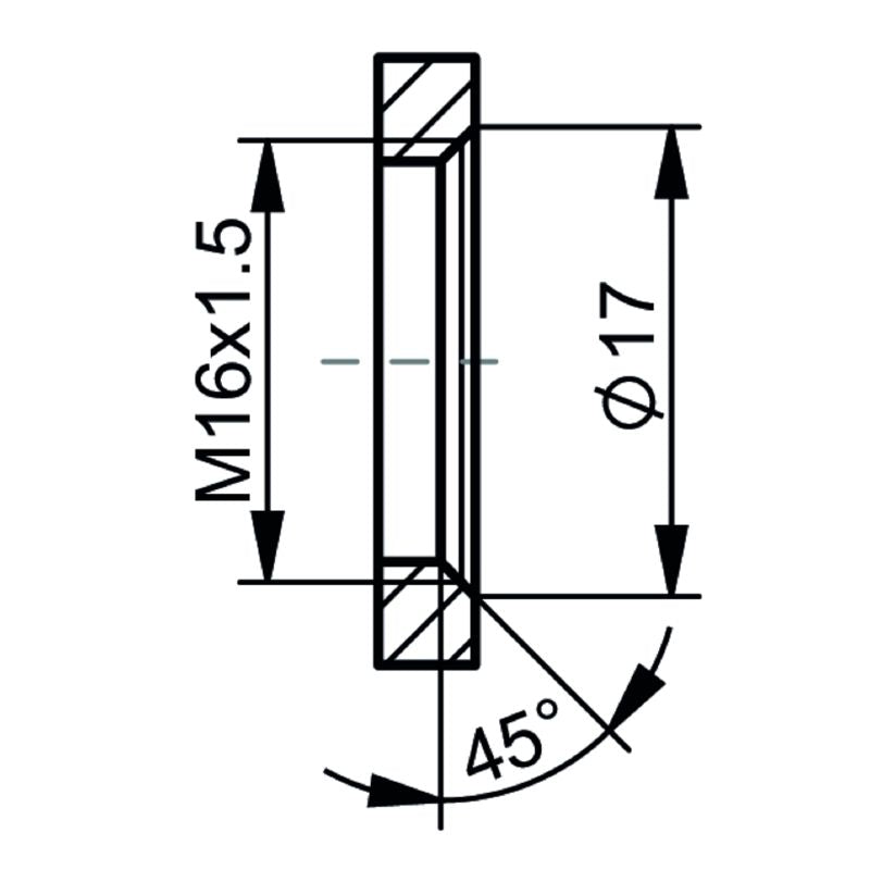 2731010000 - M12 X-Coded Coupling, IP67, Brass, Cat.6A Compliant