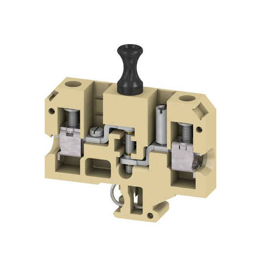 0324020000 - Medium Yellow Test-Disconnect Terminal, 10mm², 26A Capacity  (Pack of 50)