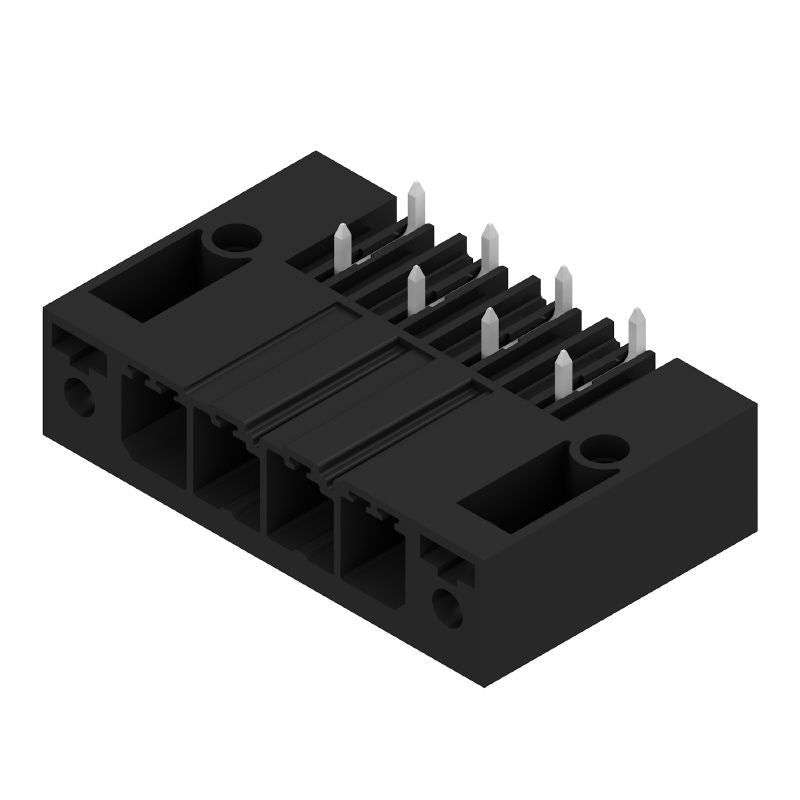 1931390000 - 7.62mm 4-Pole PCB Connector, Black THT Solder, RoHS Compliant  (Pack of 36)