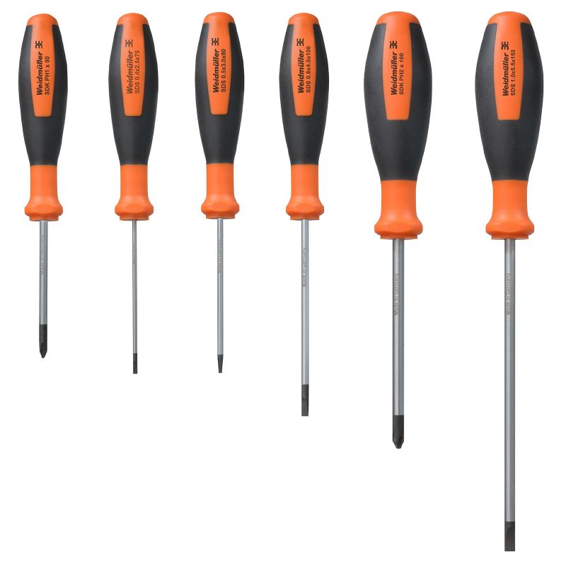 2749200000 - 6-Piece Screwdriver Set for Slotted & PH Tasks