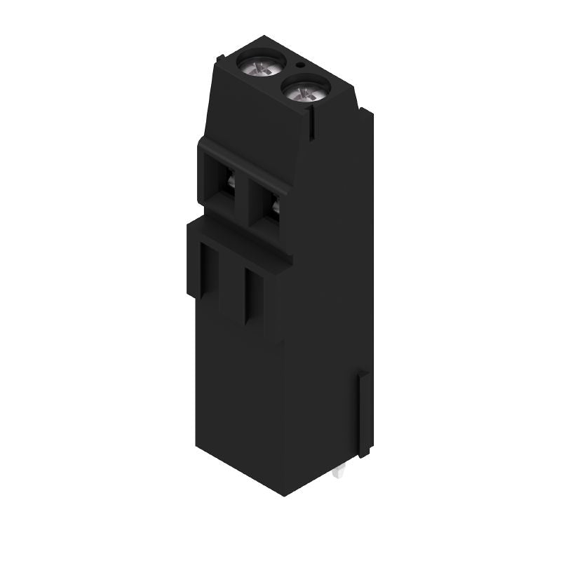 1766380000 - 3.5mm Black PCB Terminal Block, 2 Poles, 90° Angle  (Pack of 100)