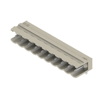 1669400000 - 10-Pole 5mm PCB Male Header Connector, Pebble Grey  (Pack of 50)