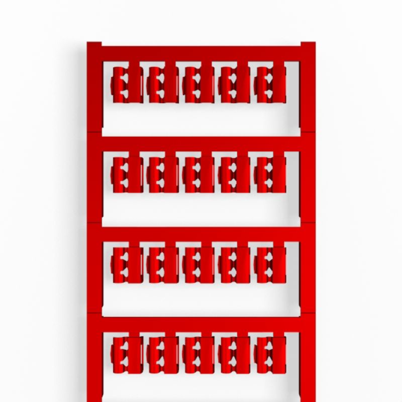 1813150000 - Red MultiCard Clip for 1.5-2.5 mm Cables, 12 x 5.8 mm  (Pack of 200)