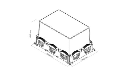 2632940000 - 196mm x 284mm Polycarbonate FieldPower Enclosure, IP65 Rated