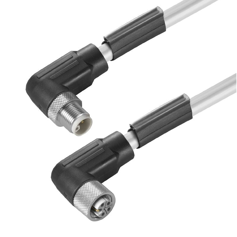 2455300030 - 0.3m 90° M12 Connecting Cable for Sensors and Actuators