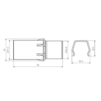 1242220000 - RoHS Compliant HDC HP 550 M, 96mm, 432.75g