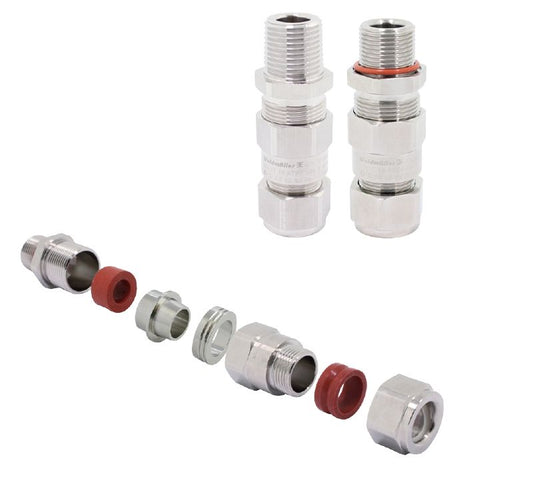 1188030000 - M20 Stainless Steel Cable Gland for 12.5-16mm Diameter  (Pack of 24)