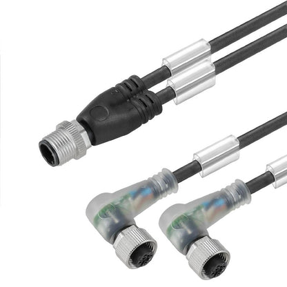 1964290100 - 1m M12 Sensor/Actuator Line with LED Indicator