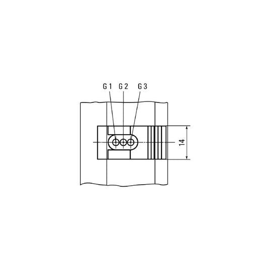 0553400000 - Polyamide Sliding Nut M5/M3, 14mm Depth, RoHS Compliant  (Pack of 20)
