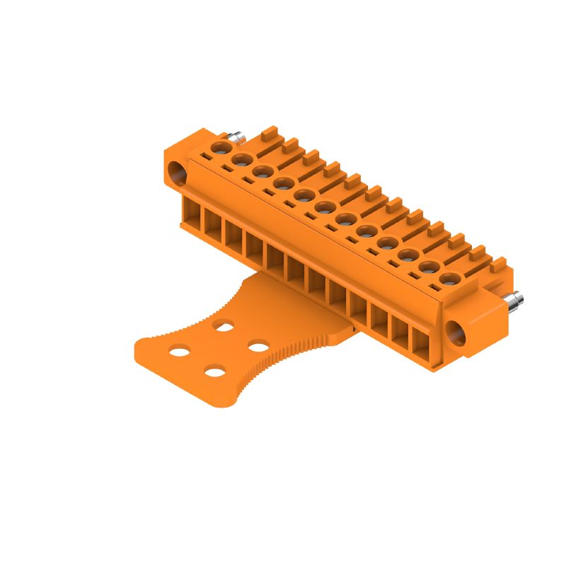 1236630000 - 3.81mm 12-Pole Female Connector with 180° Clamping Angle  (Pack of 50)