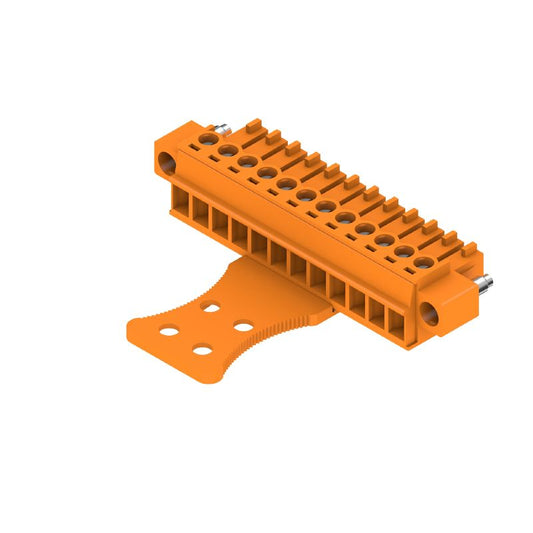 1236630000 - 3.81mm 12-Pole Female Connector with 180° Clamping Angle  (Pack of 50)