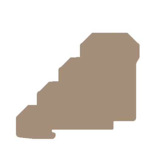 1784160000 - Dark Beige End Plate, 71.35mm x 61.25mm, Snap-On Design  (Pack of 20)