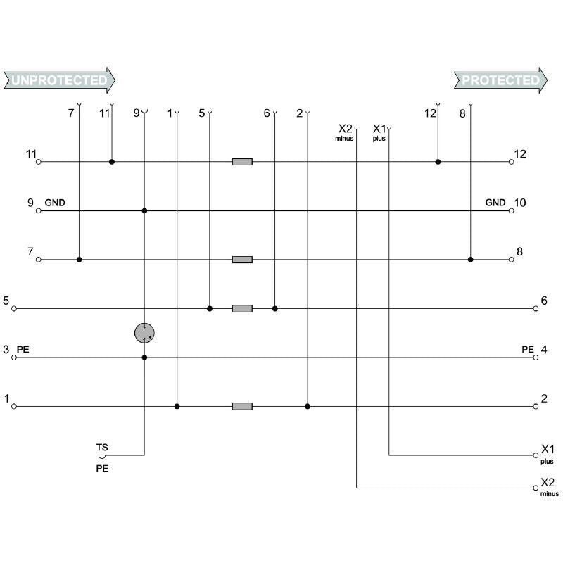 8951760000 - Surge Protector with Flange Mount, -40°C to +70°C Operating Range