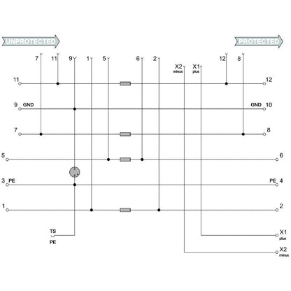 8951760000 - Surge Protector with Flange Mount, -40°C to +70°C Operating Range