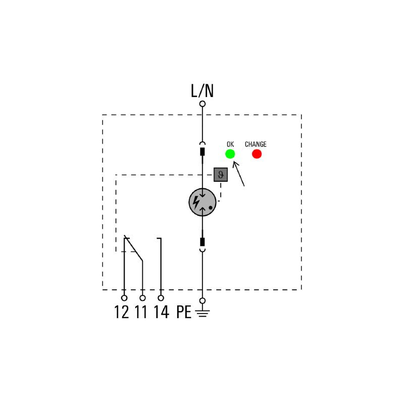 2726660000 - Single-Phase Surge Arrester for Low-Voltage Protection