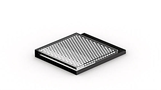 RE6151BA - IP67 ABS Reflector with Mounting Holes, 61 x 51.5 mm